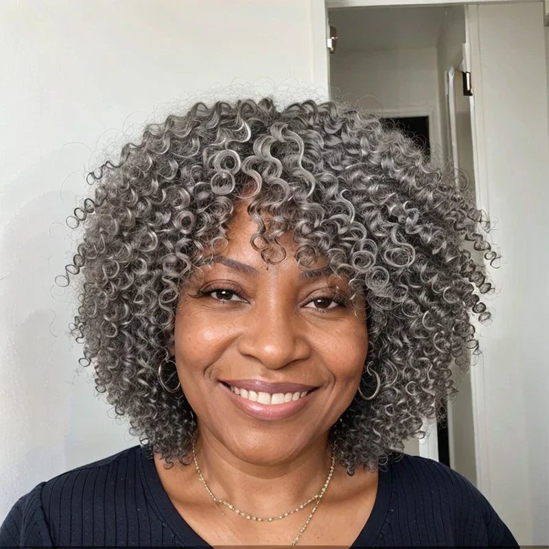 Volumen mit der Curly Human Hair Wig