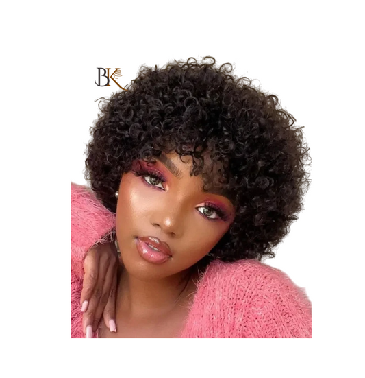 Brasilianisches reines Remy-Echthaar Kinky Curly kurz