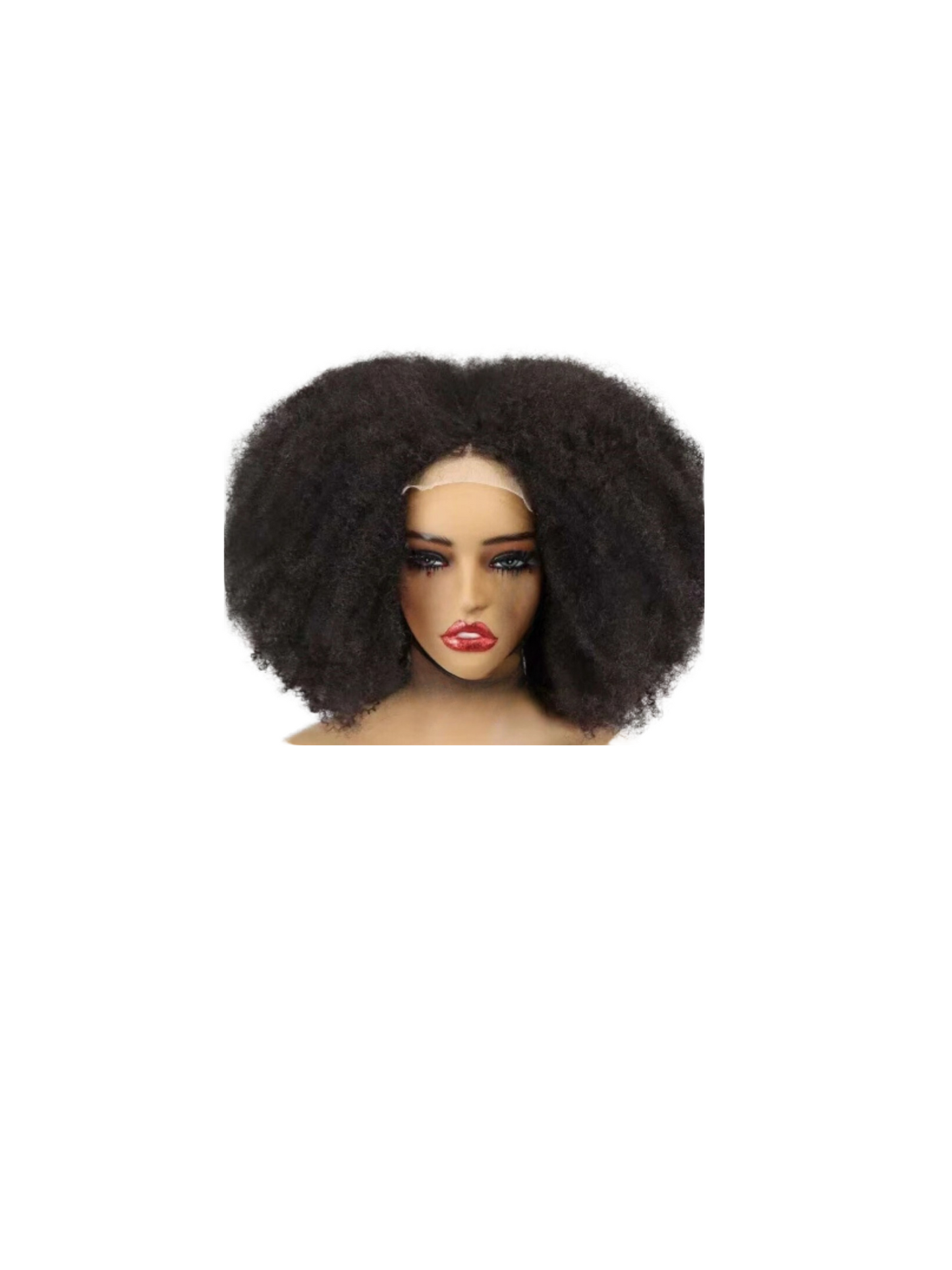 Afro Kinky Curly Lace  Perücke – Voluminöser Bob