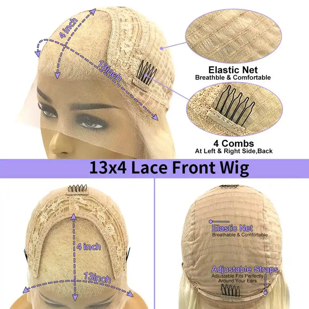 Graue Lace Front Perücke aus 100 % brasilianischem Virgin-Haar