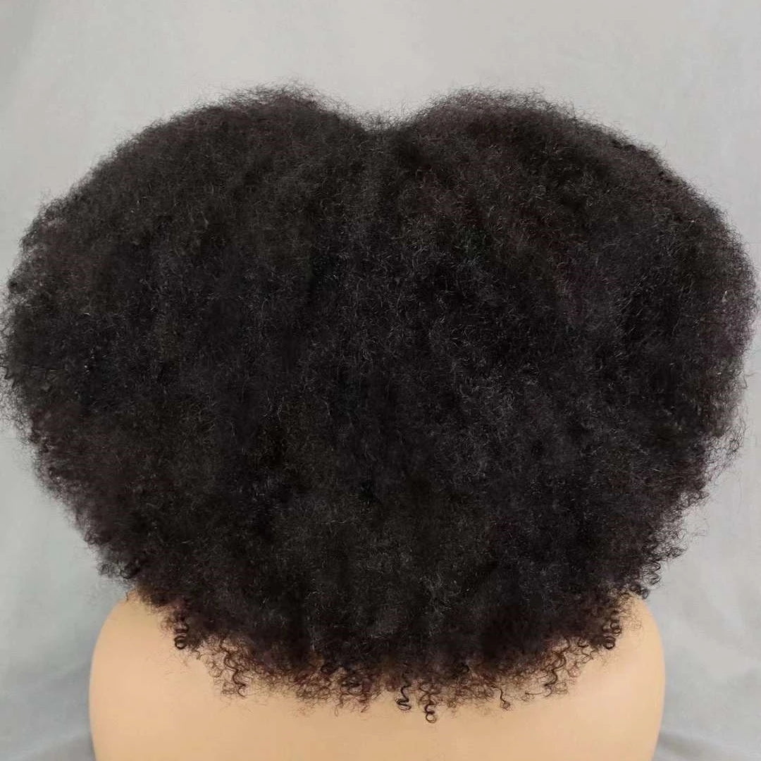 Afro Kinky Curly Lace  Perücke – Voluminöser Bob